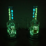 UV Reactive Glass Dab Rig Night Luminous